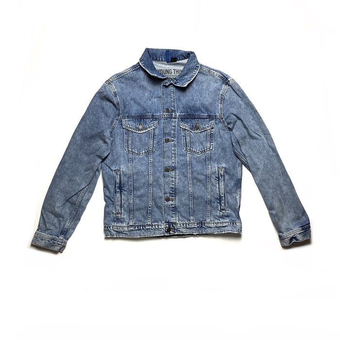 Young thug jean jacket sales h&m