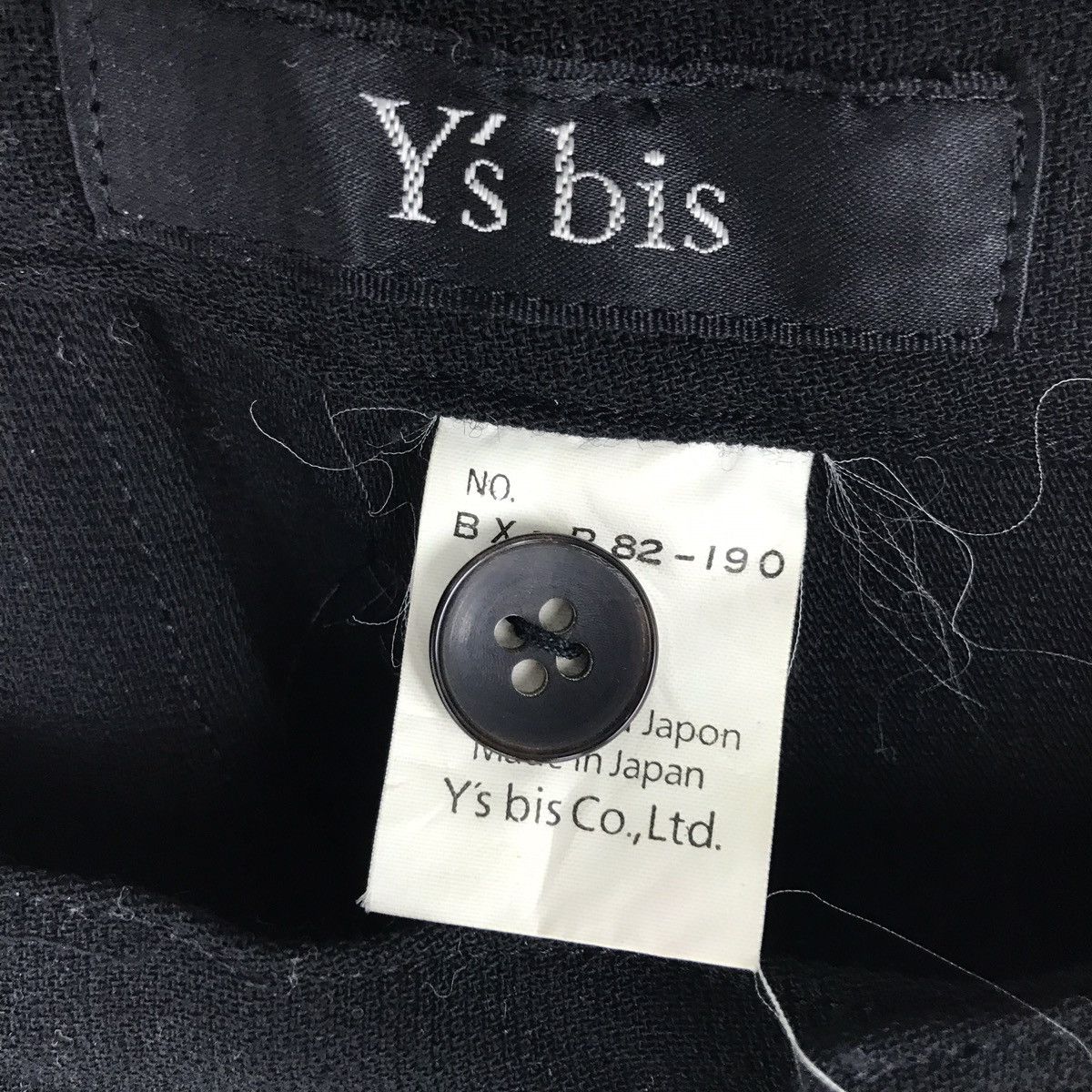 Yohji Yamamoto Y’s For Living Yohji Yamamoto Black Colour Slack Pants Size US 26 / EU 42 - 2 Thumbnail