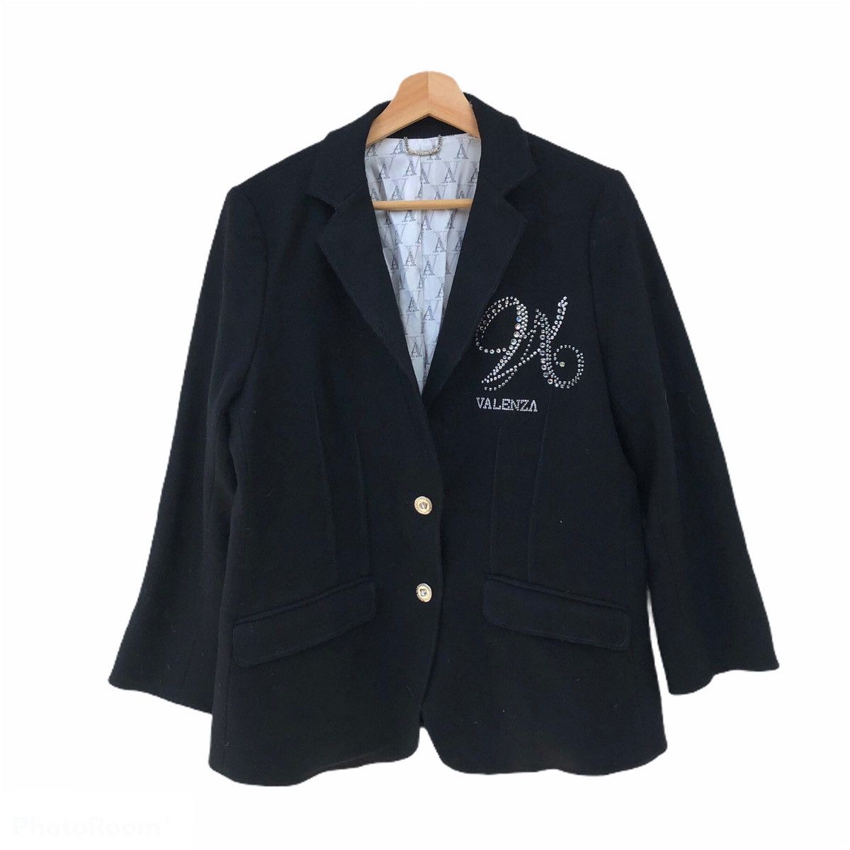 Japanese Brand LUXURY VALENZA BIG LOGO BLACK MADE IN JAPAN Size US M / EU 48-50 / 2 - 1 Thumbnail