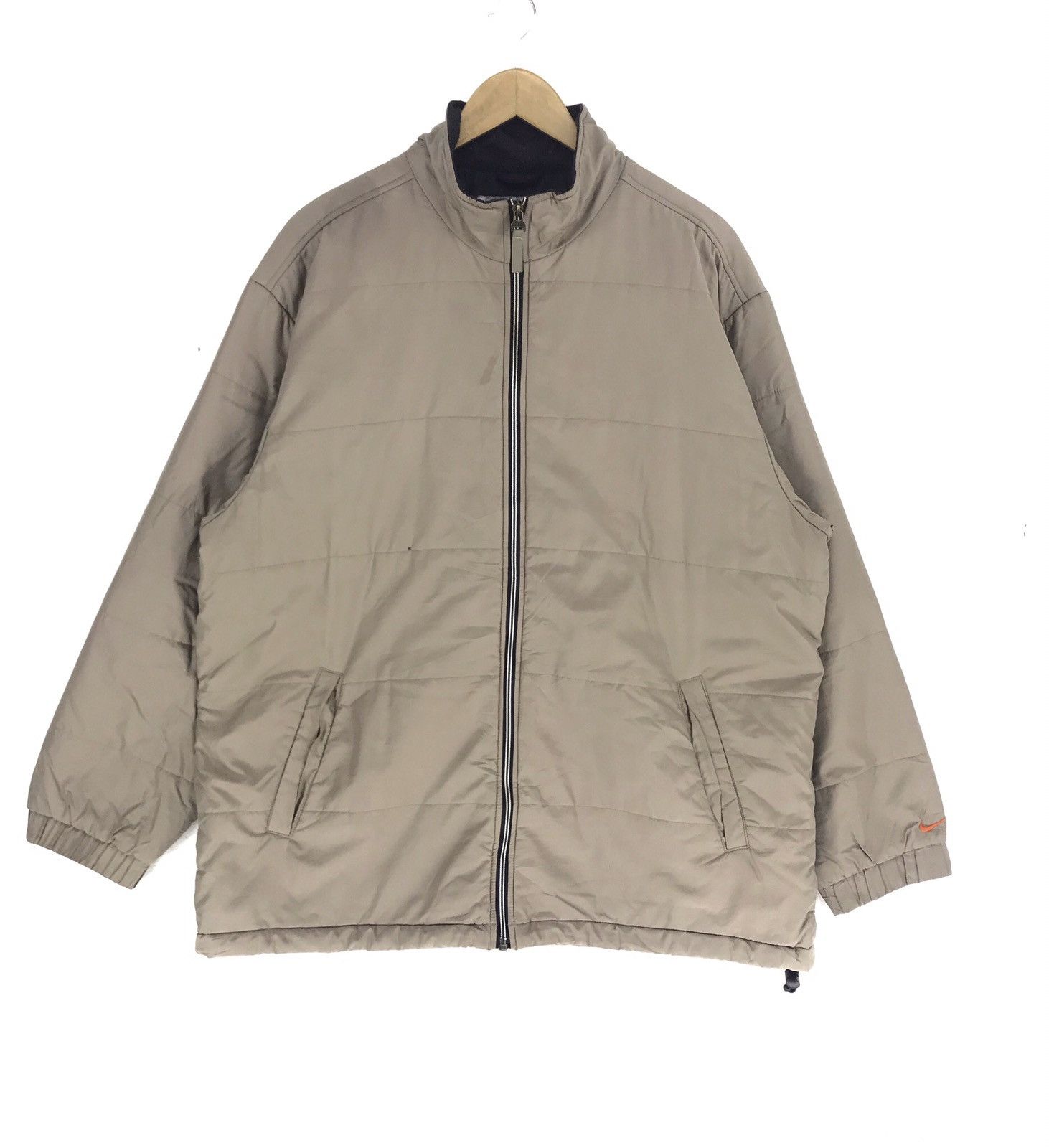 Nike × Vintage Vintage NIKE Swoosh Zipper Jacket Embroidery Logo Sweater Size US XL / EU 56 / 4 - 1 Thumbnail