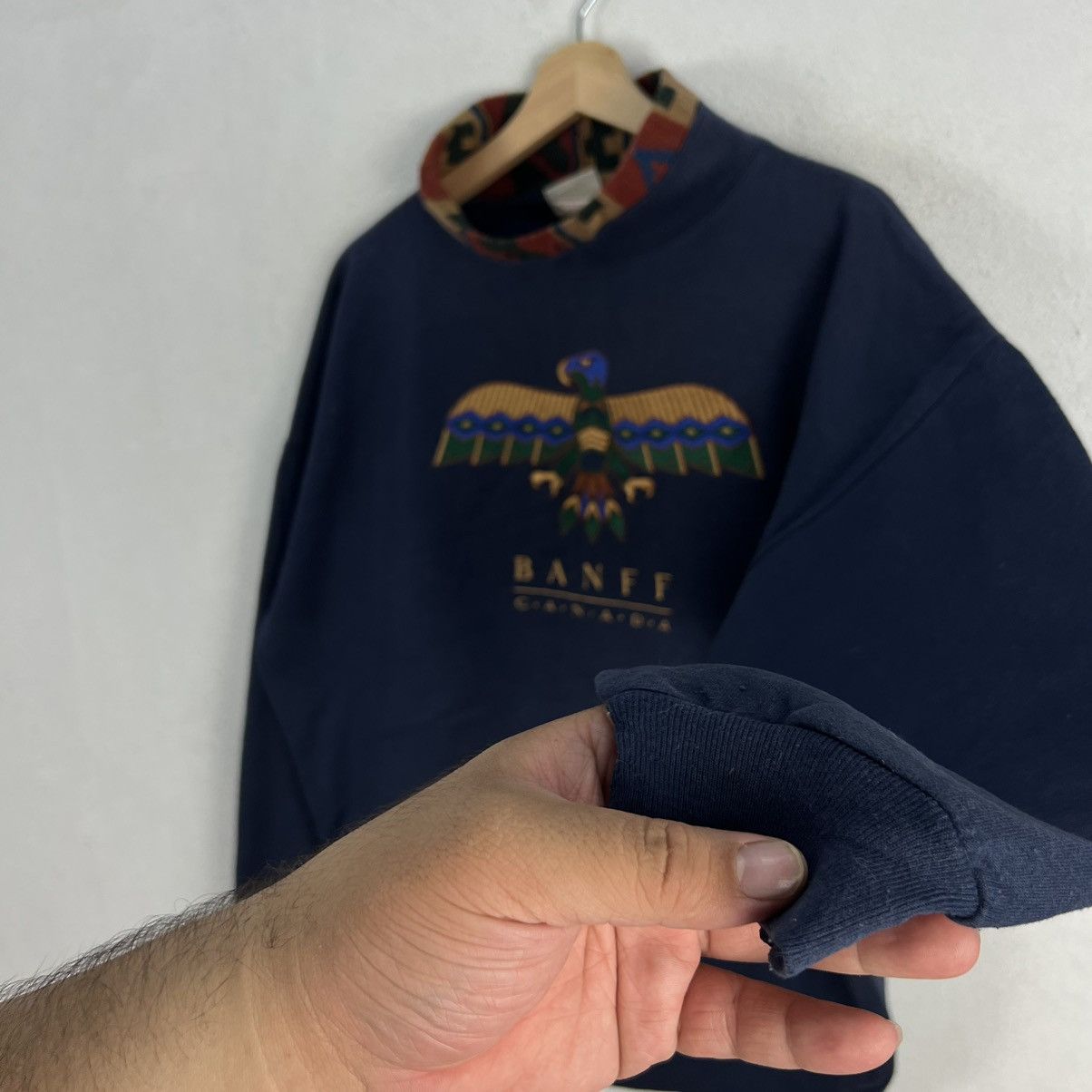 Japanese Brand VINTAGE SWEATSHIRT HIGH COLLAR BANFF CANADA EMBROIDERED LOGO Size US M / EU 48-50 / 2 - 4 Thumbnail