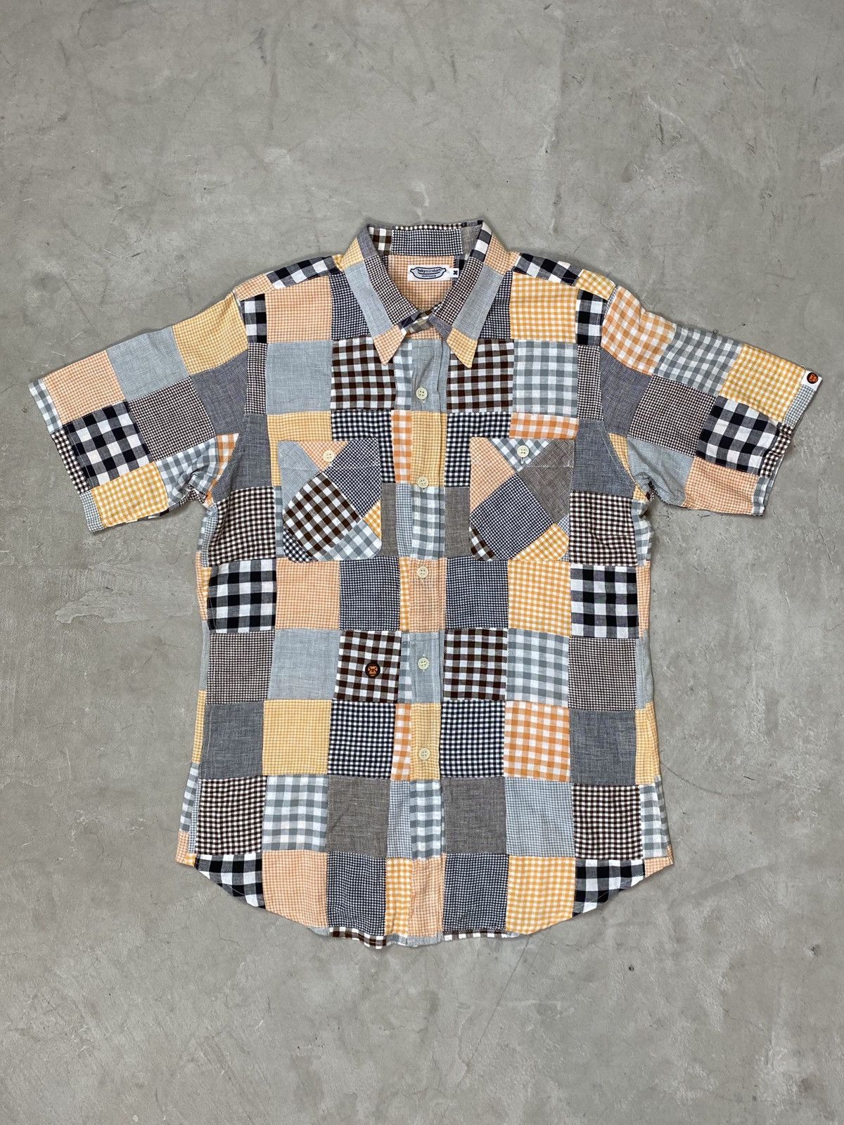 Bape Bape “Baby Milo” Patchwork Shirt Size US M / EU 48-50 / 2 - 1 Thumbnail