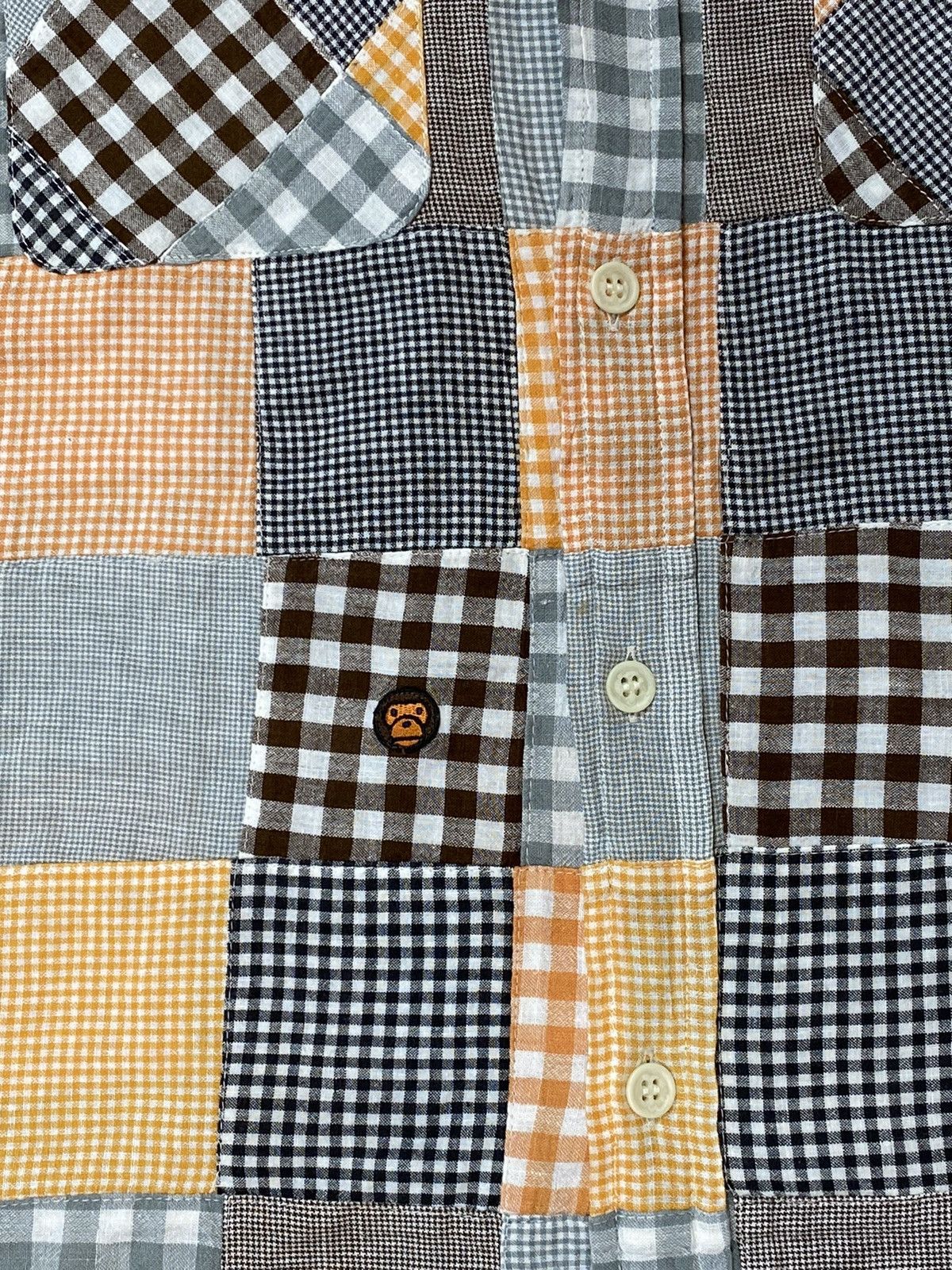 Bape Bape “Baby Milo” Patchwork Shirt Size US M / EU 48-50 / 2 - 3 Thumbnail