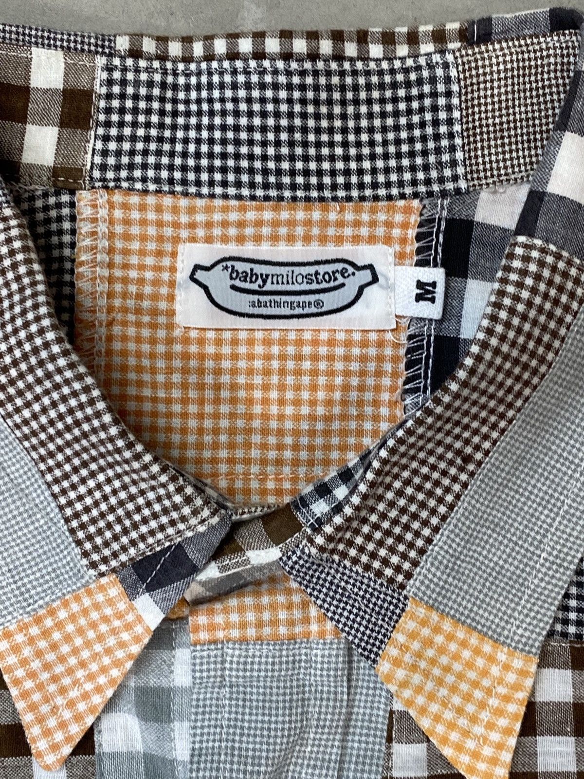 Bape Bape “Baby Milo” Patchwork Shirt Size US M / EU 48-50 / 2 - 5 Thumbnail