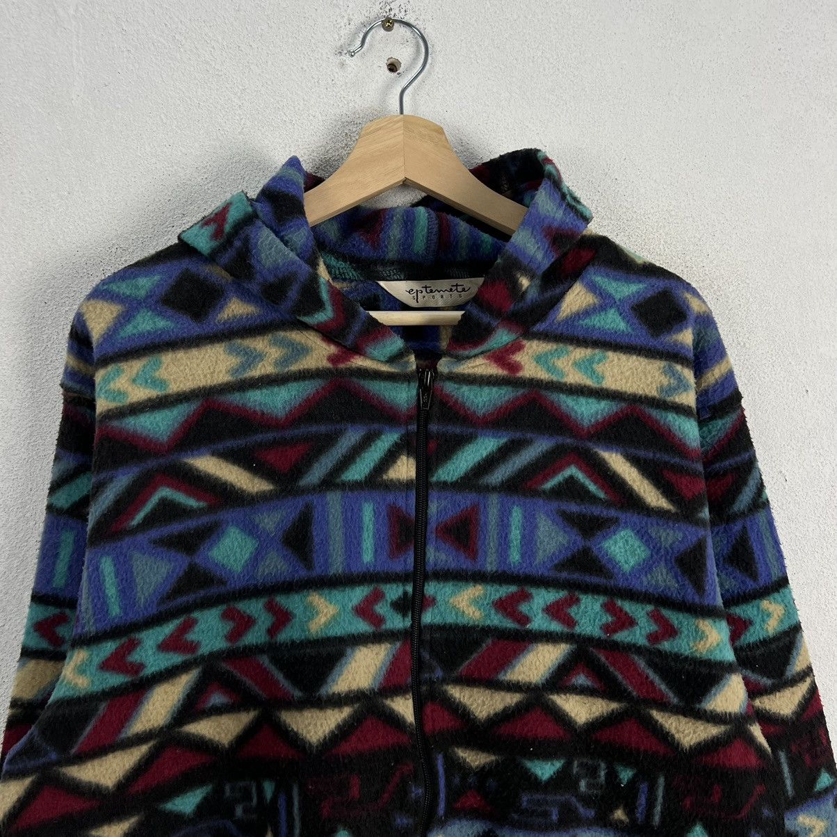 Japanese Brand RARE AZTEC NAVAJO DESIGN FLEECE JACKET EPTEMETE SPORTS JAPAN Size US L / EU 52-54 / 3 - 4 Thumbnail