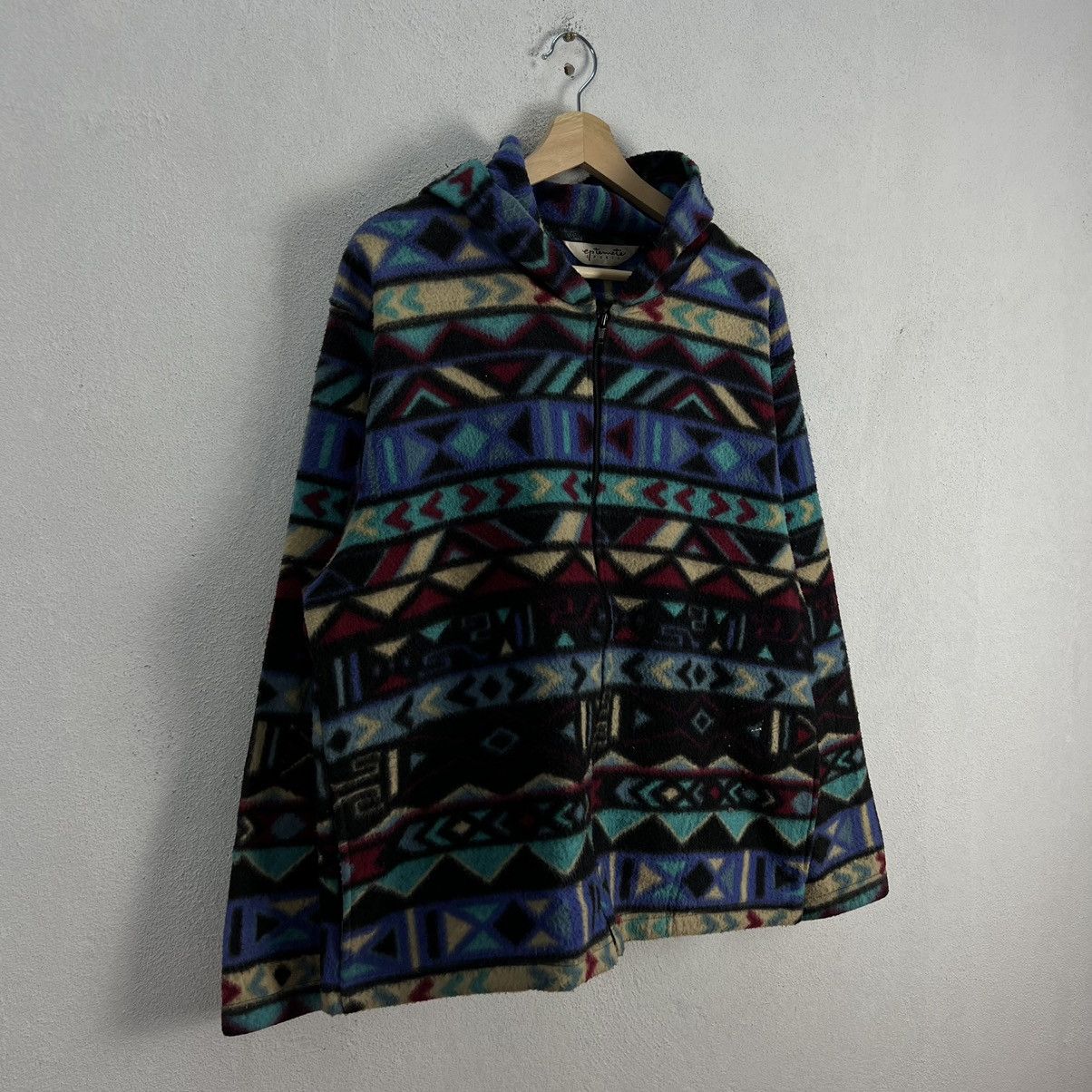 Japanese Brand RARE AZTEC NAVAJO DESIGN FLEECE JACKET EPTEMETE SPORTS JAPAN Size US L / EU 52-54 / 3 - 2 Thumbnail