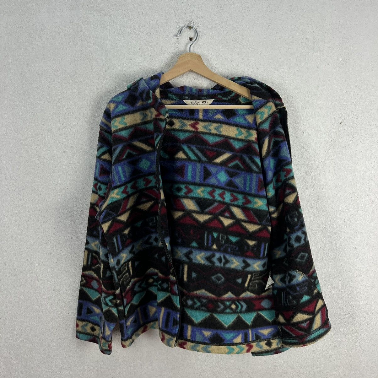 Japanese Brand RARE AZTEC NAVAJO DESIGN FLEECE JACKET EPTEMETE SPORTS JAPAN Size US L / EU 52-54 / 3 - 10 Thumbnail