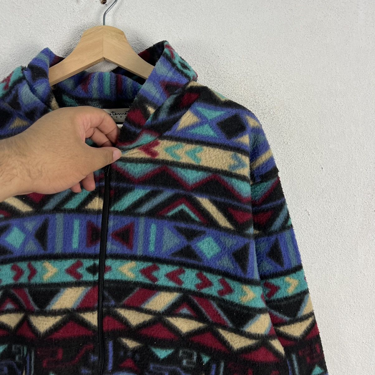 Japanese Brand RARE AZTEC NAVAJO DESIGN FLEECE JACKET EPTEMETE SPORTS JAPAN Size US L / EU 52-54 / 3 - 5 Thumbnail