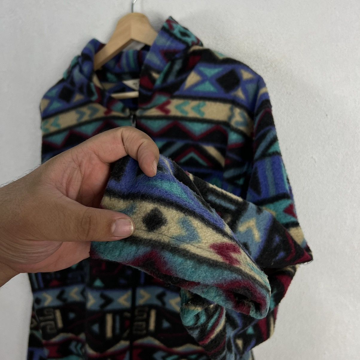 Japanese Brand RARE AZTEC NAVAJO DESIGN FLEECE JACKET EPTEMETE SPORTS JAPAN Size US L / EU 52-54 / 3 - 6 Thumbnail