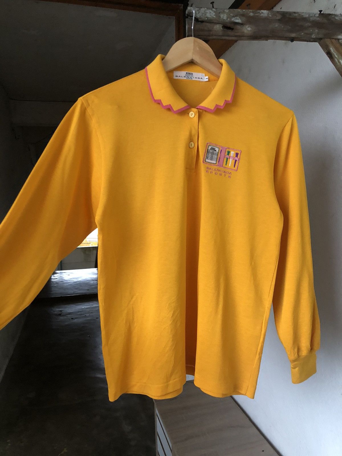 Balenciaga Vintage Balenciaga Sport Long Sleeve Polo Shirt Size M / US 6-8 / IT 42-44 - 12 Thumbnail