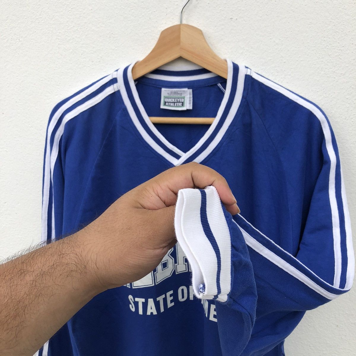 Japanese Brand QUICKEYED ATHLETIC LONG SLEEVE BIG LOGO INSPIRED BY ADIDAS Size US L / EU 52-54 / 3 - 5 Thumbnail