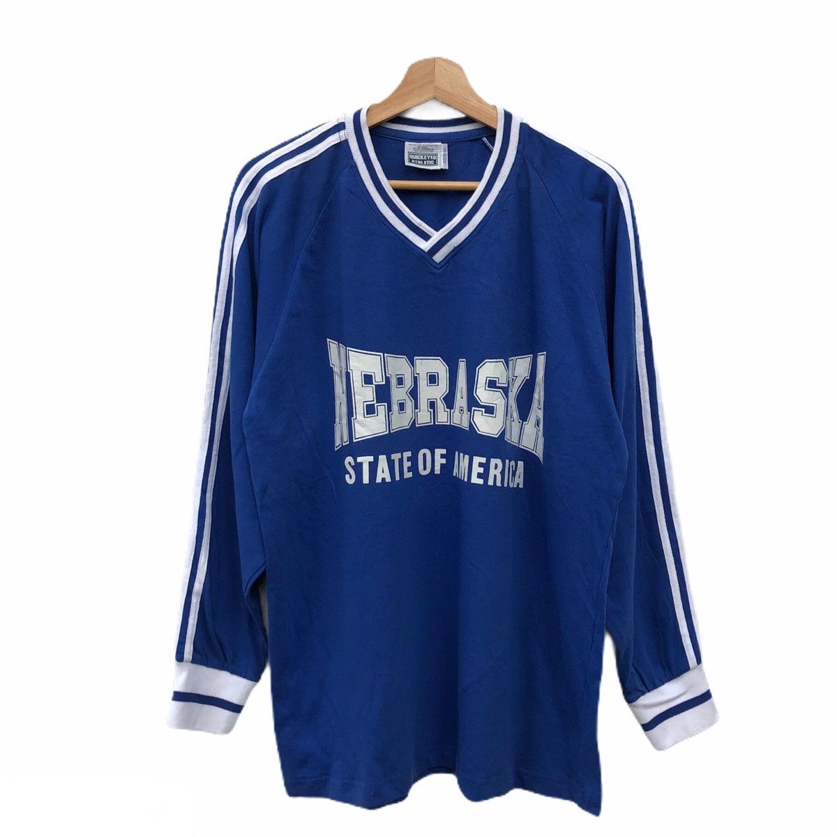 Japanese Brand QUICKEYED ATHLETIC LONG SLEEVE BIG LOGO INSPIRED BY ADIDAS Size US L / EU 52-54 / 3 - 1 Thumbnail