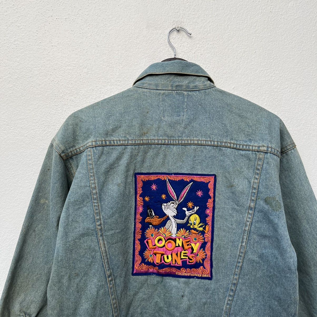 Cartoon Network × Japanese Brand VINTAGE LOONEY TUNES BIG LOGO CARTOON DENIM JACKET Size US M / EU 48-50 / 2 - 8 Thumbnail