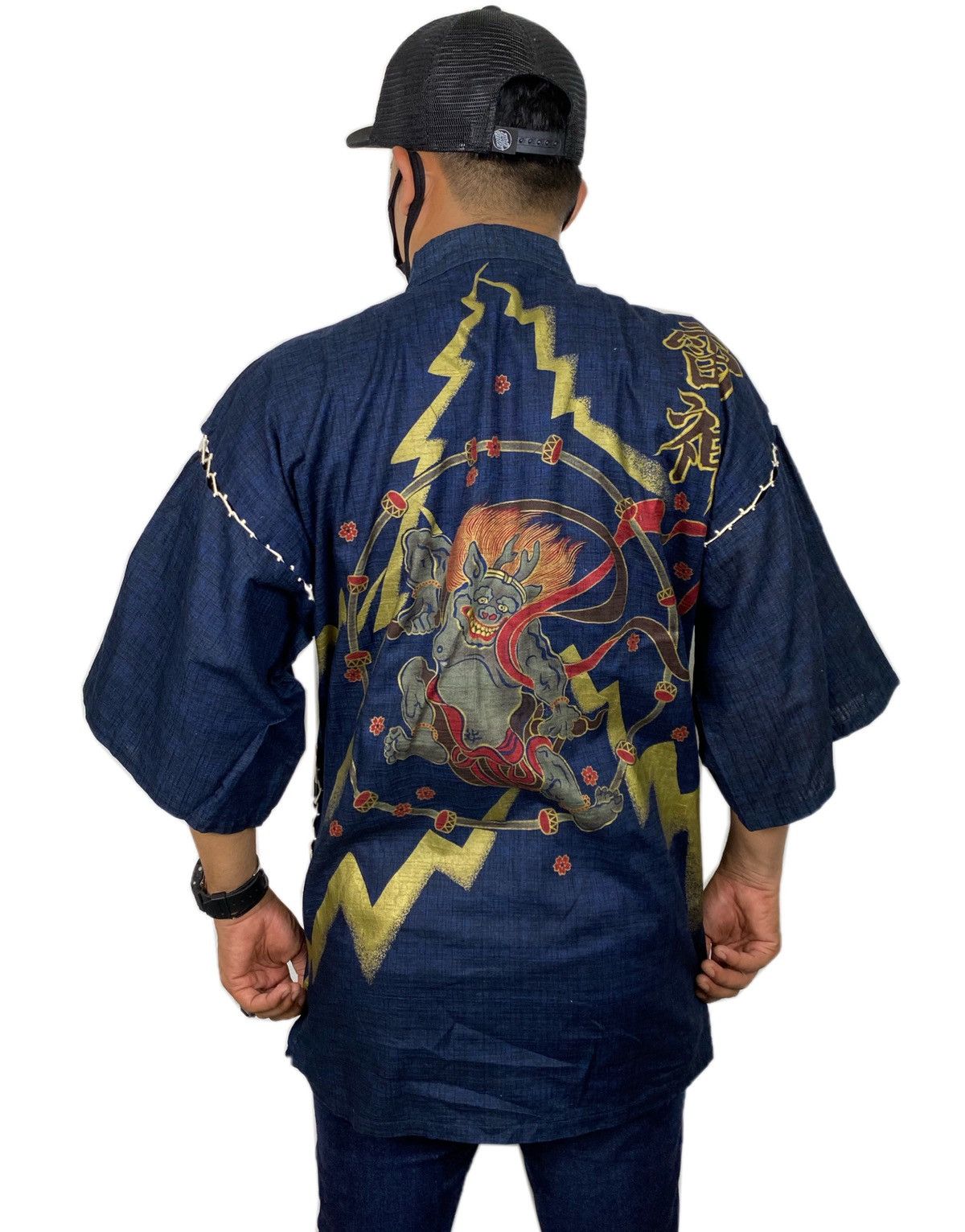 image of Kimono Japan Dragon x Komono Japanesse Fashion Kimono Jacket Style, Men's (Size Medium)