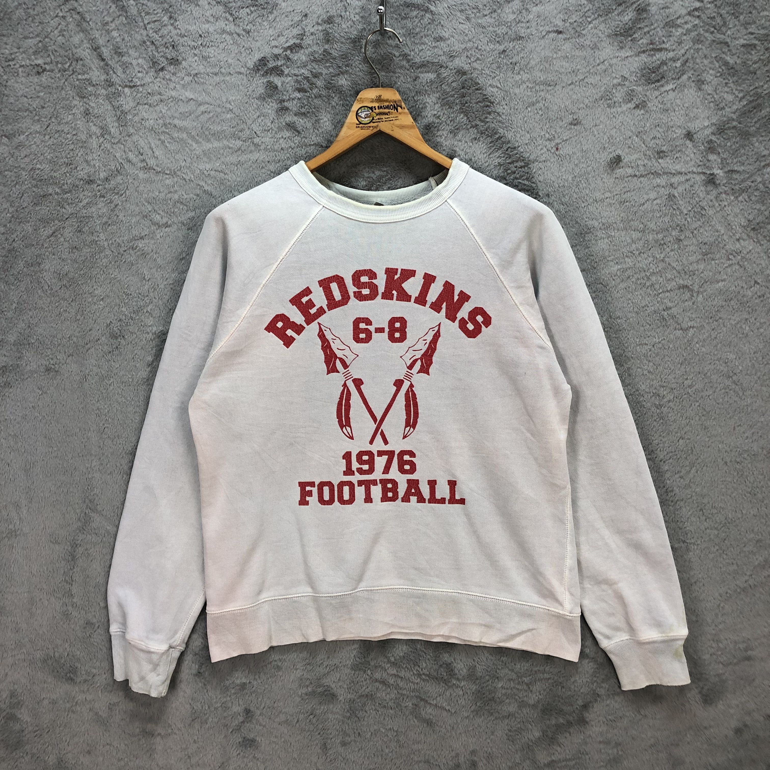 BARNS OUTFITTERS Vintage Redskins Football Big Logo Sweatshirts #5804-207 Size US S / EU 44-46 / 1 - 1 Thumbnail