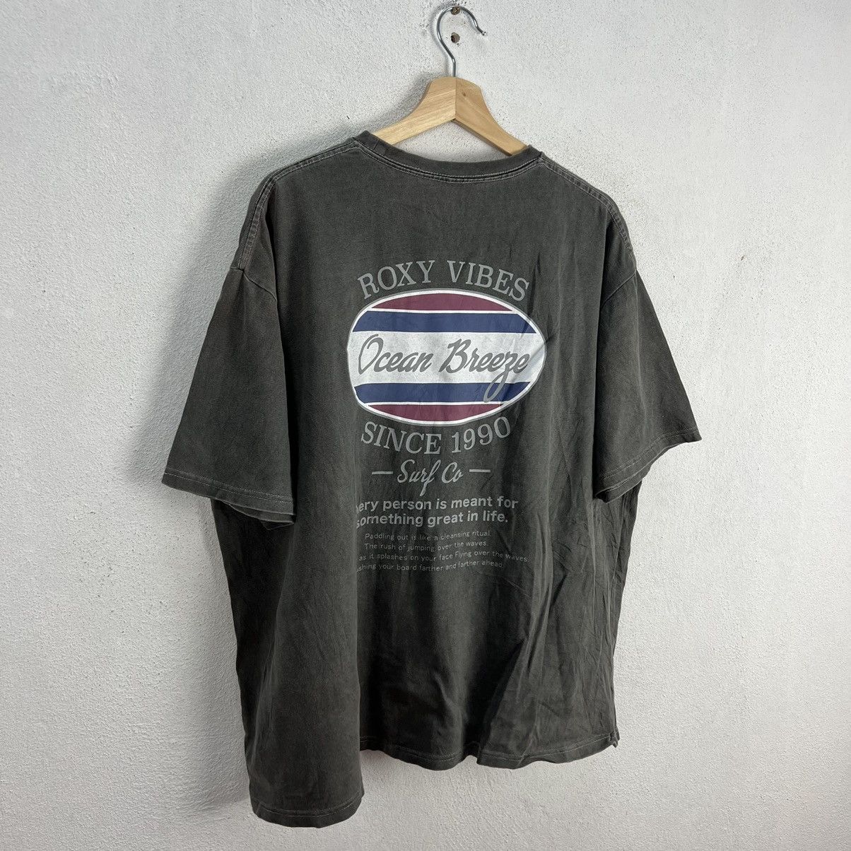 Japanese Brand VINTAGE ROXY VIBES TEE BIG LOGO FADED BY SUN DESIGN Size US M / EU 48-50 / 2 - 6 Thumbnail