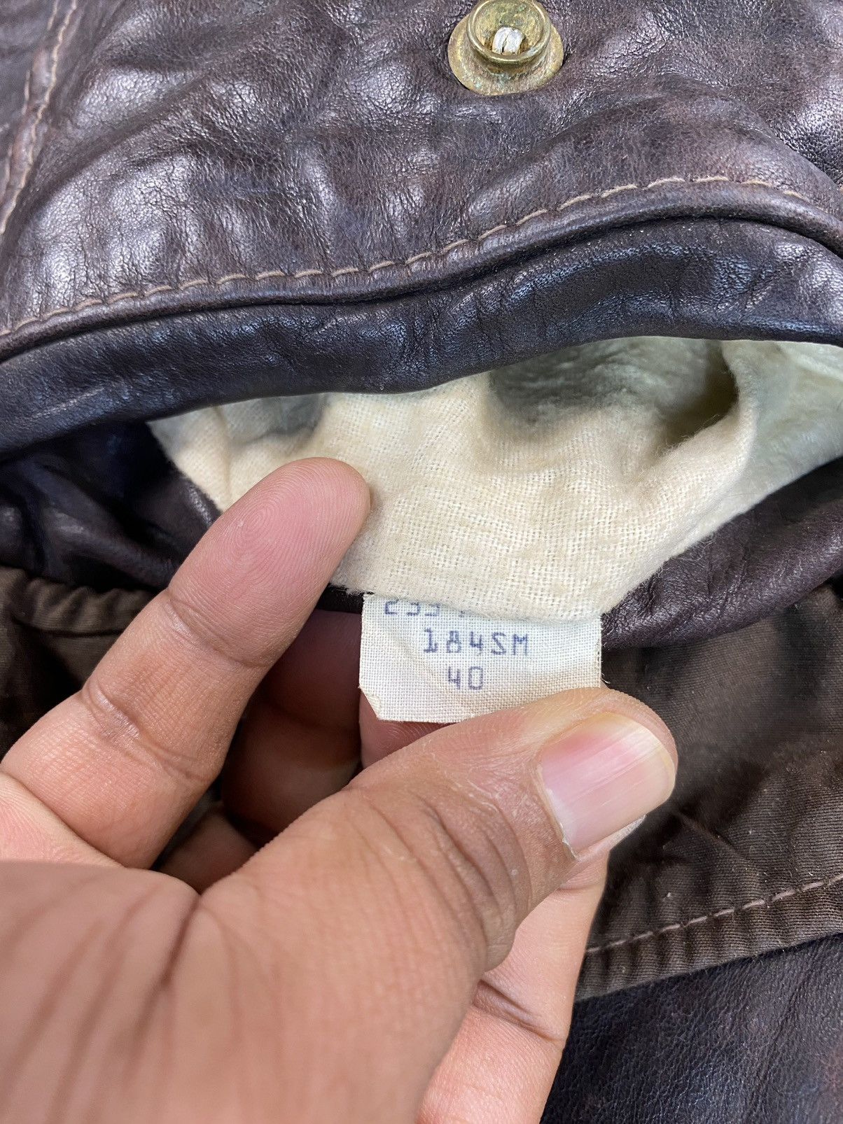 Schott Vintage Scott Nyc A-2 Naked Cowhide Leather Flight Jacket Size US M / EU 48-50 / 2 - 11 Thumbnail