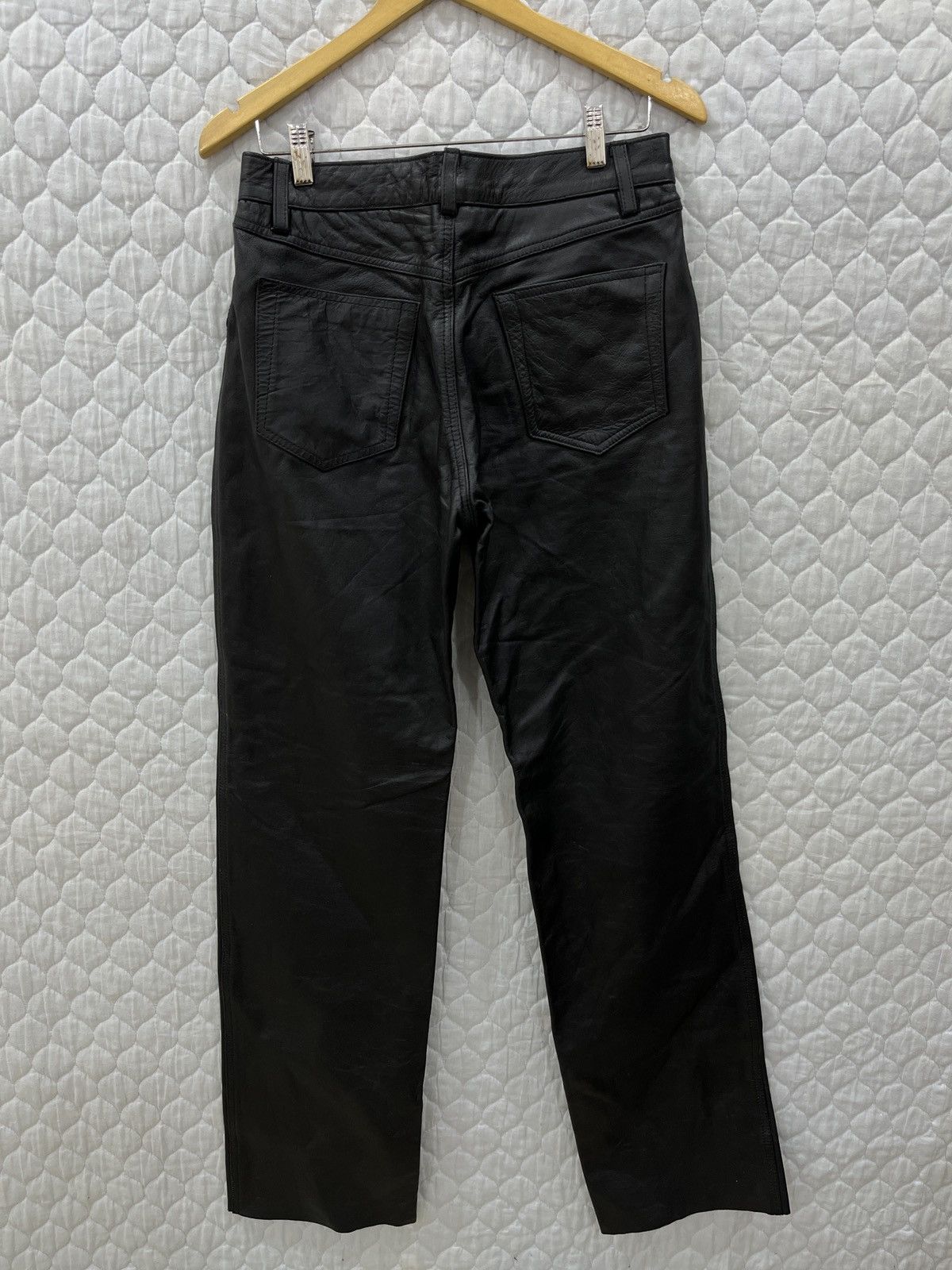 Genuine Leather (Mmmm). HORN WORKS LEATHER PANTS Size US 30 / EU 46 - 2 Thumbnail