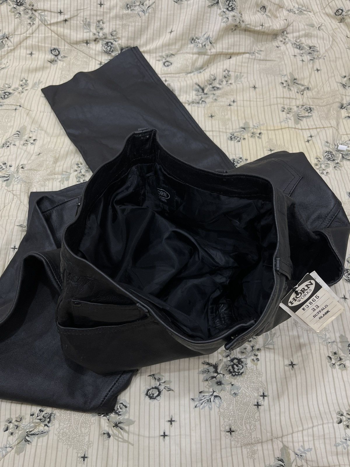 Genuine Leather (Mmmm). HORN WORKS LEATHER PANTS Size US 30 / EU 46 - 9 Thumbnail