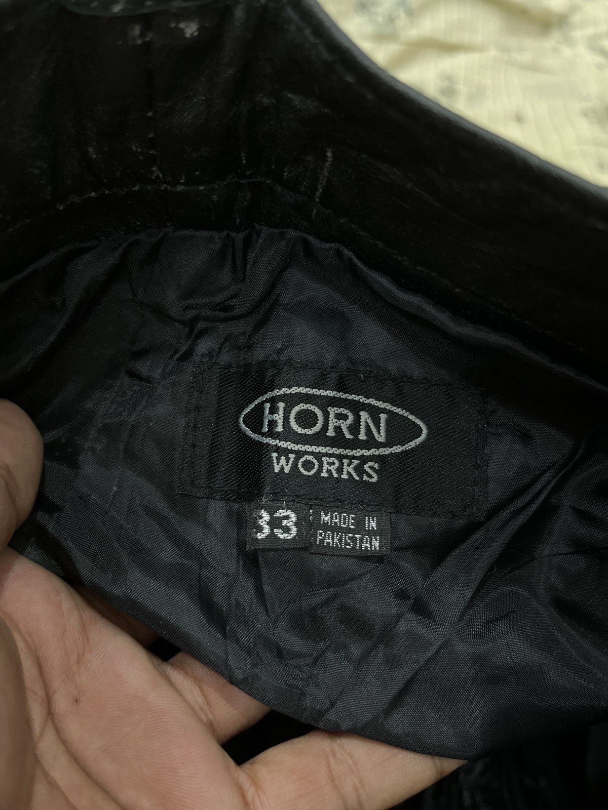 Genuine Leather (Mmmm). HORN WORKS LEATHER PANTS Size US 30 / EU 46 - 10 Thumbnail