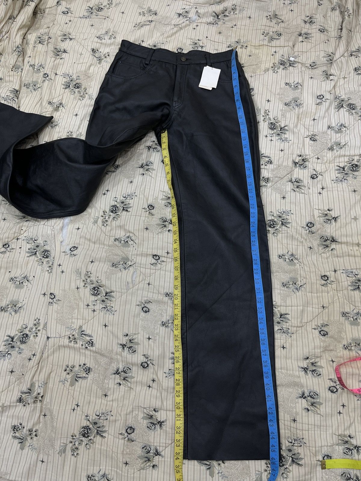 Genuine Leather (Mmmm). HORN WORKS LEATHER PANTS Size US 30 / EU 46 - 17 Thumbnail