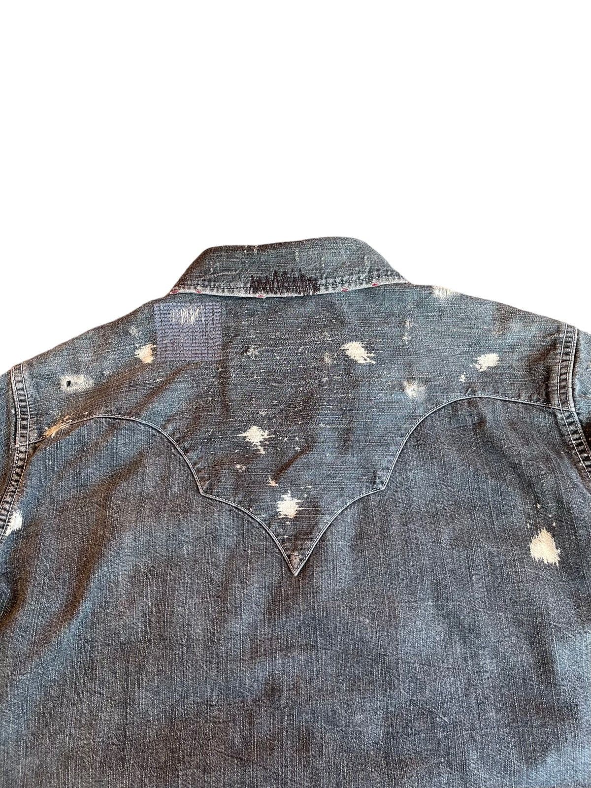 Edwin Vintage Edwin Chambray Distressed Button Inspired Kapital Size US S / EU 44-46 / 1 - 14 Thumbnail
