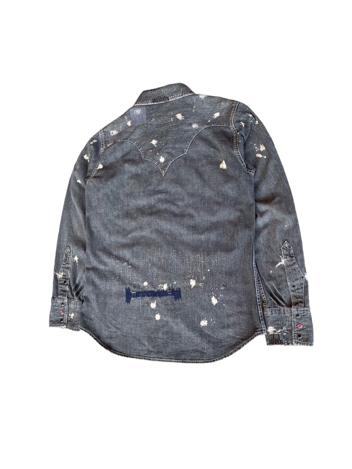 Edwin Vintage Edwin Chambray Distressed Button Inspired Kapital Size US S / EU 44-46 / 1 - 6 Thumbnail