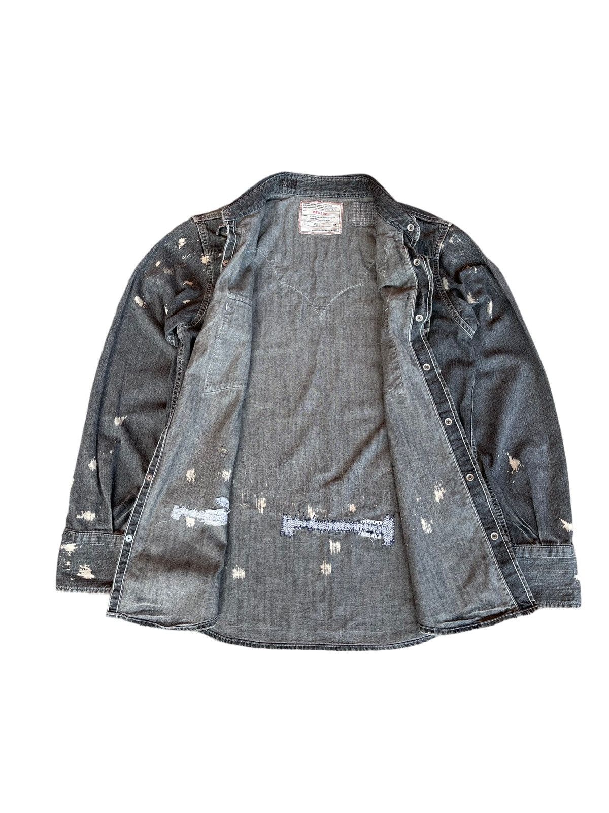 Edwin Vintage Edwin Chambray Distressed Button Inspired Kapital Size US S / EU 44-46 / 1 - 8 Thumbnail
