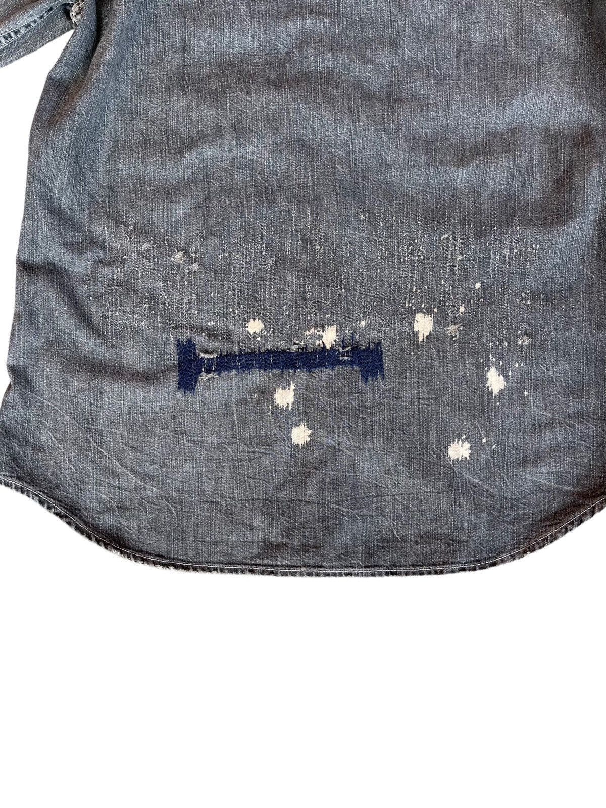 Edwin Vintage Edwin Chambray Distressed Button Inspired Kapital Size US S / EU 44-46 / 1 - 19 Thumbnail