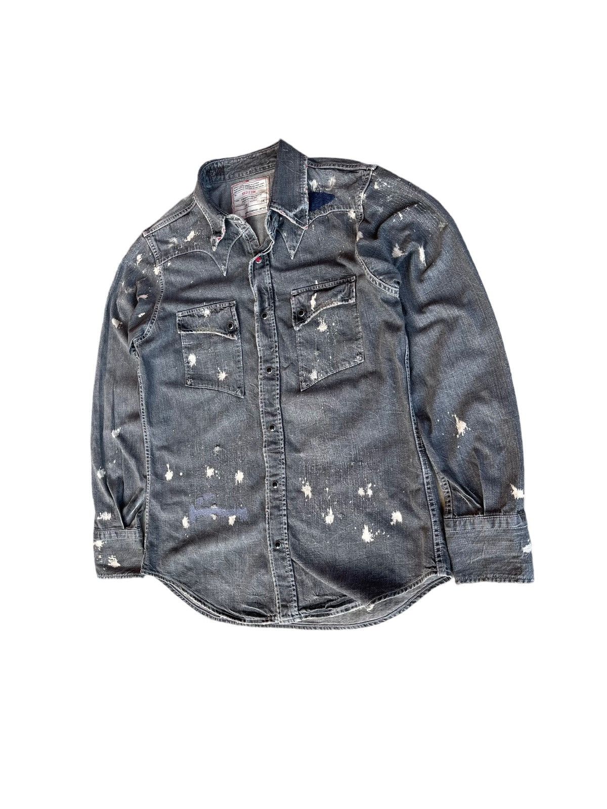 Edwin Vintage Edwin Chambray Distressed Button Inspired Kapital Size US S / EU 44-46 / 1 - 3 Thumbnail