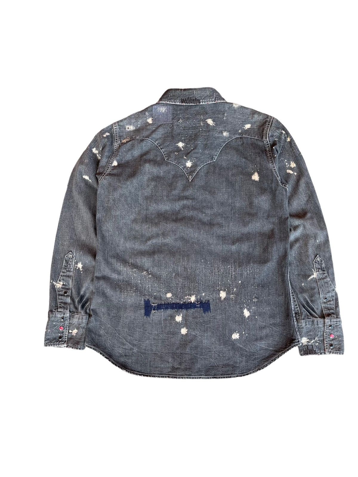 Edwin Vintage Edwin Chambray Distressed Button Inspired Kapital Size US S / EU 44-46 / 1 - 5 Thumbnail