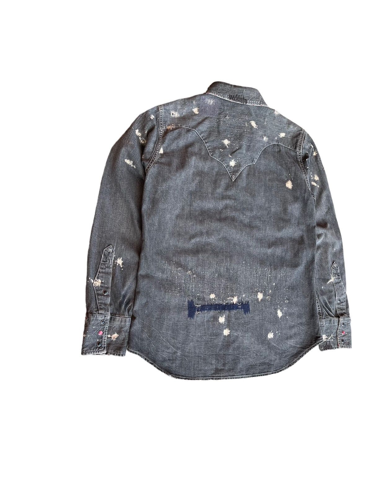 Edwin Vintage Edwin Chambray Distressed Button Inspired Kapital Size US S / EU 44-46 / 1 - 7 Thumbnail