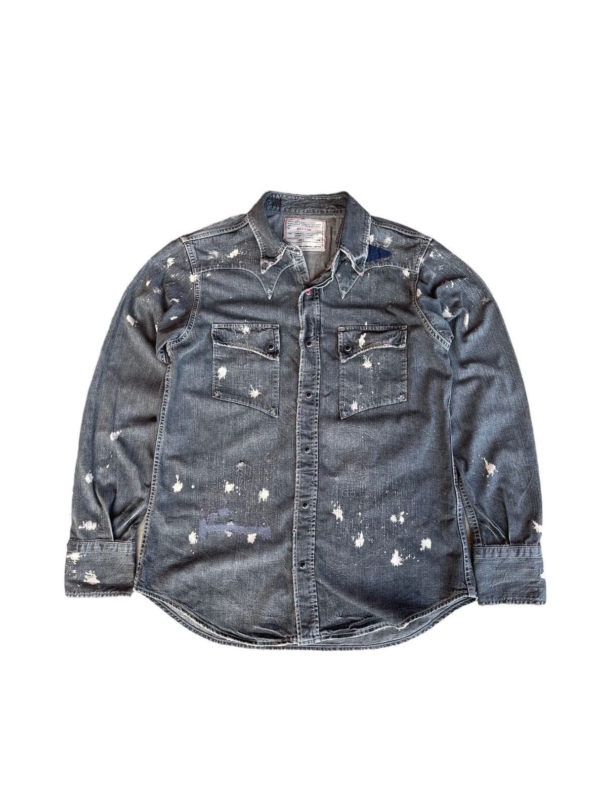 Edwin Vintage Edwin Chambray Distressed Button Inspired Kapital Size US S / EU 44-46 / 1 - 1 Thumbnail