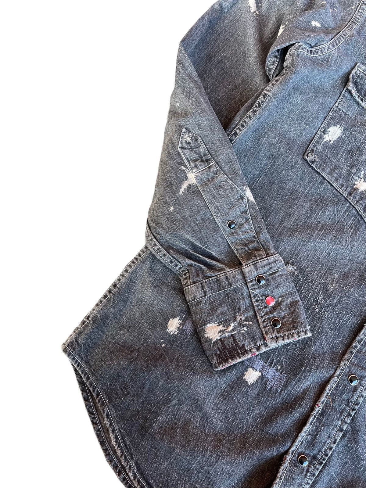 Edwin Vintage Edwin Chambray Distressed Button Inspired Kapital Size US S / EU 44-46 / 1 - 13 Thumbnail