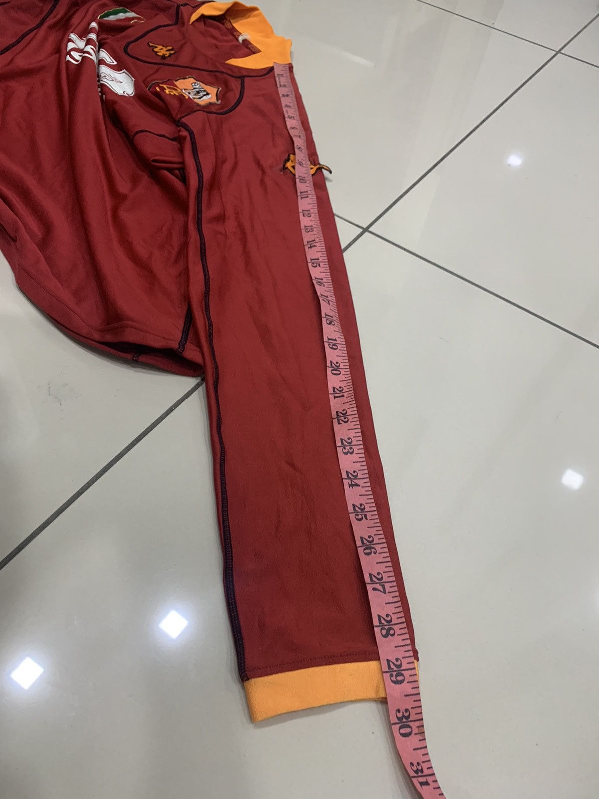 Vintage VINTAGE AS ROMA 2001 HOME KIT JERSEY Size US L / EU 52-54 / 3 - 5 Thumbnail