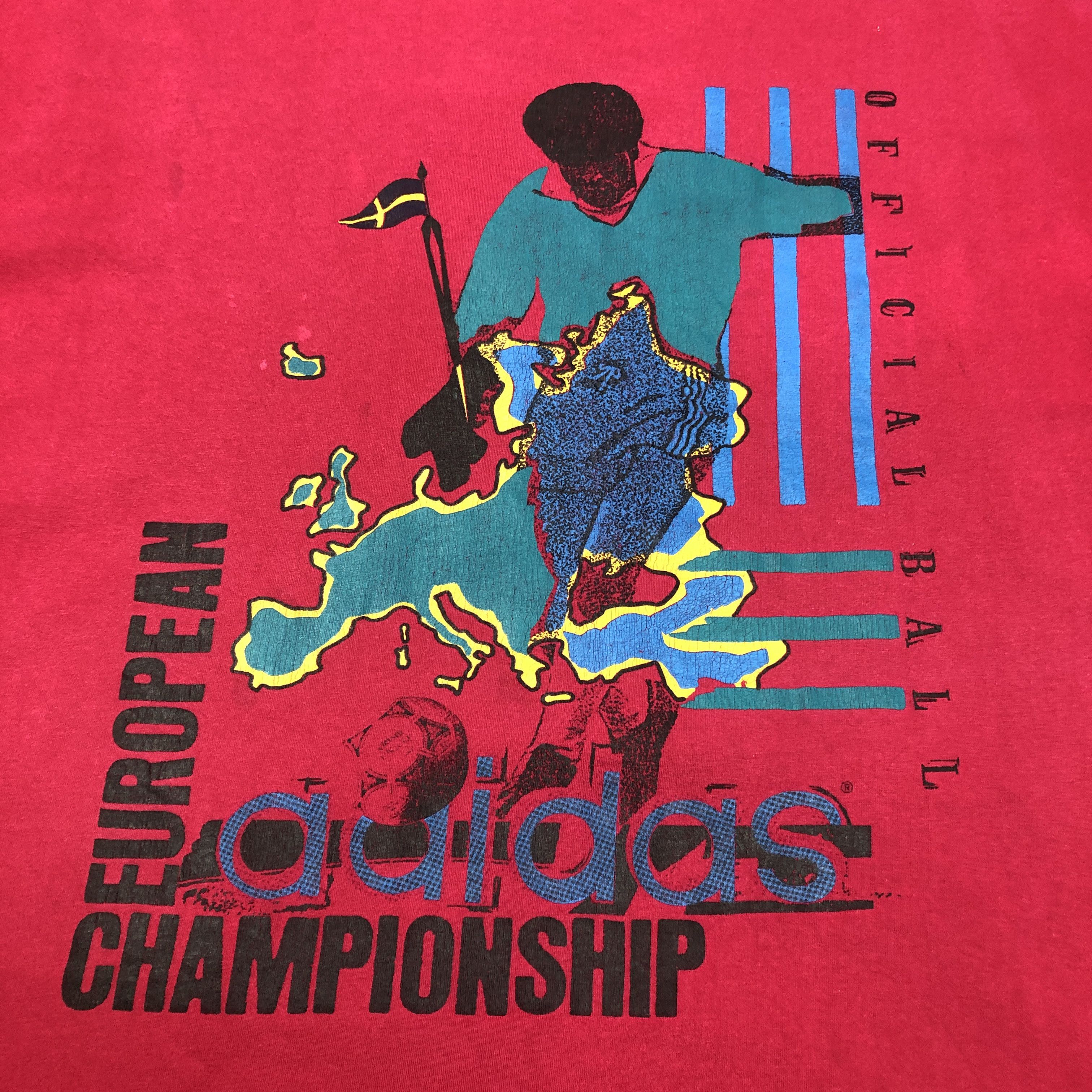 Adidas Vintage European Champion official ball Tee T-shirt