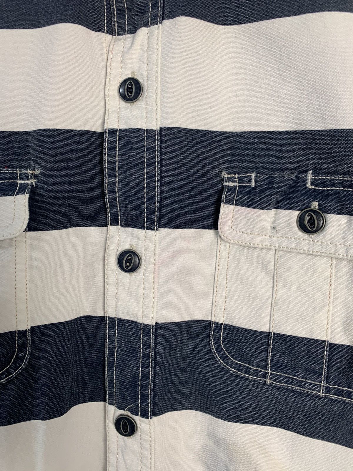 Japanese Brand Houston & Co Stripe Shirt Size US M / EU 48-50 / 2 - 5 Thumbnail