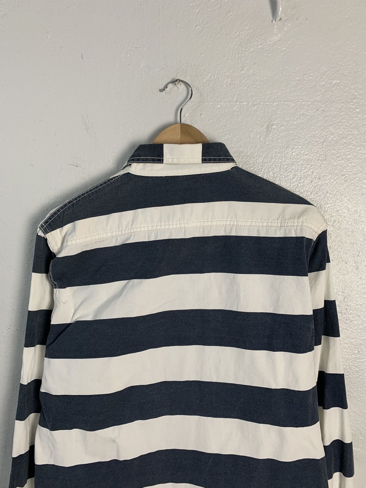 Japanese Brand Houston & Co Stripe Shirt Size US M / EU 48-50 / 2 - 11 Thumbnail