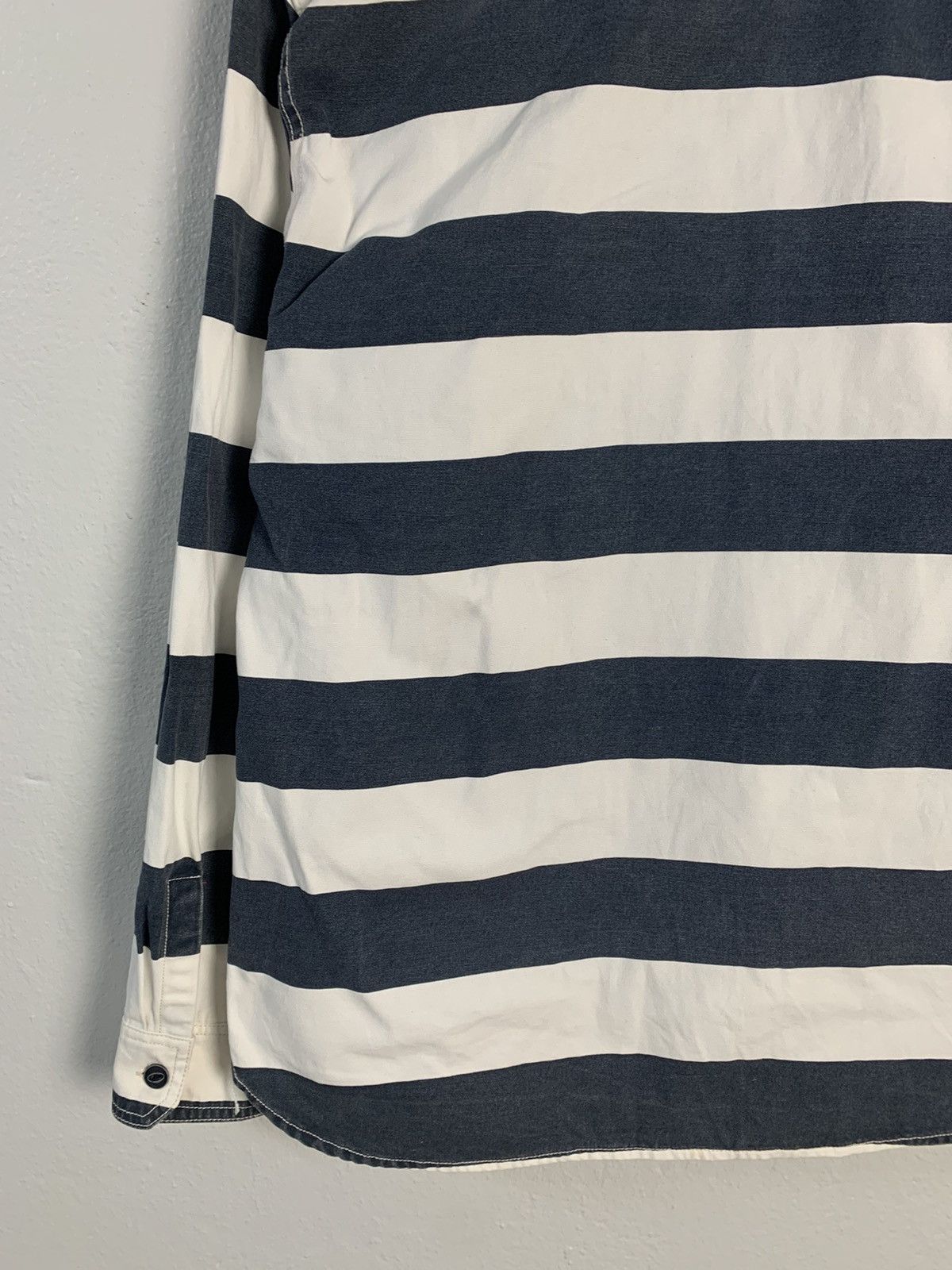 Japanese Brand Houston & Co Stripe Shirt Size US M / EU 48-50 / 2 - 10 Thumbnail