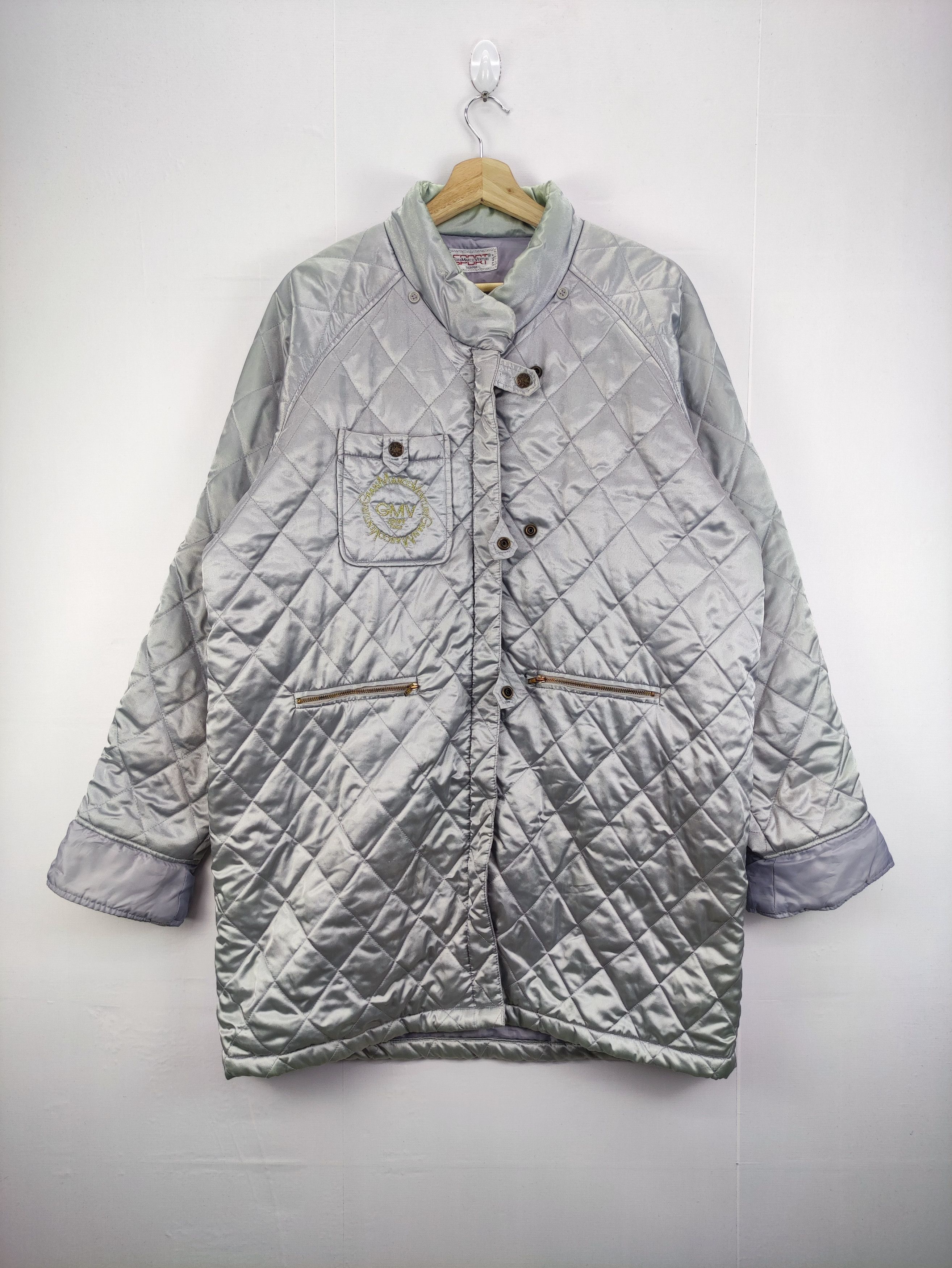 image of Gian Marco Venturi Sport Quilted Zipper Jacket, Men's (Size Medium)