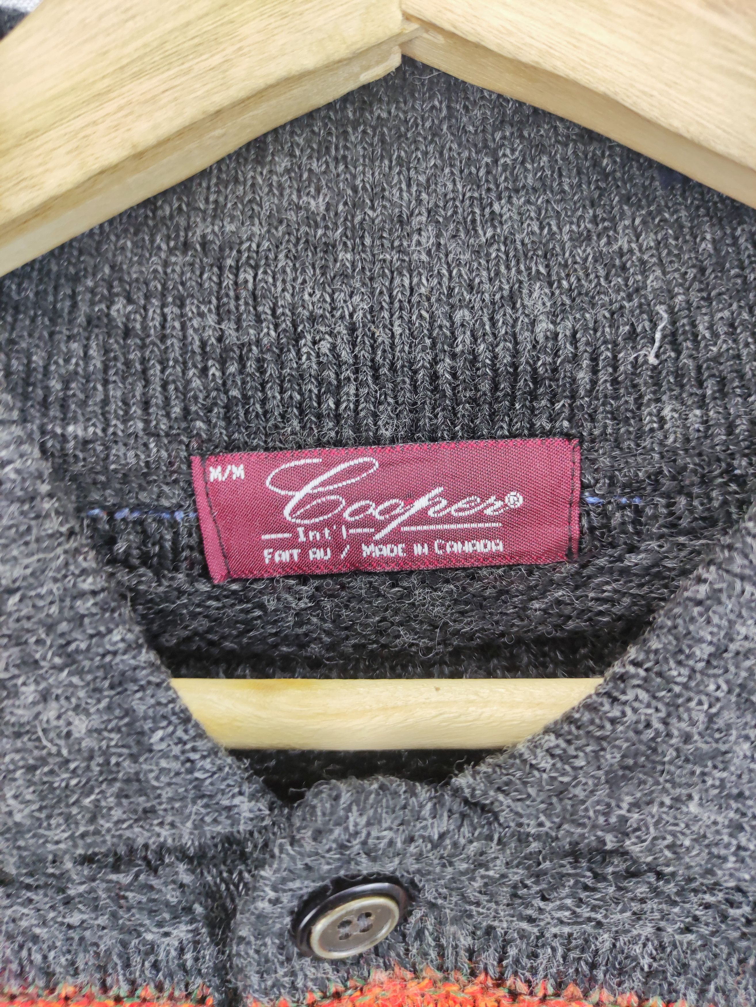Aran Isles Knitwear Vintage Knit Polo Shirts Sweater By Cooper Size US M / EU 48-50 / 2 - 2 Thumbnail