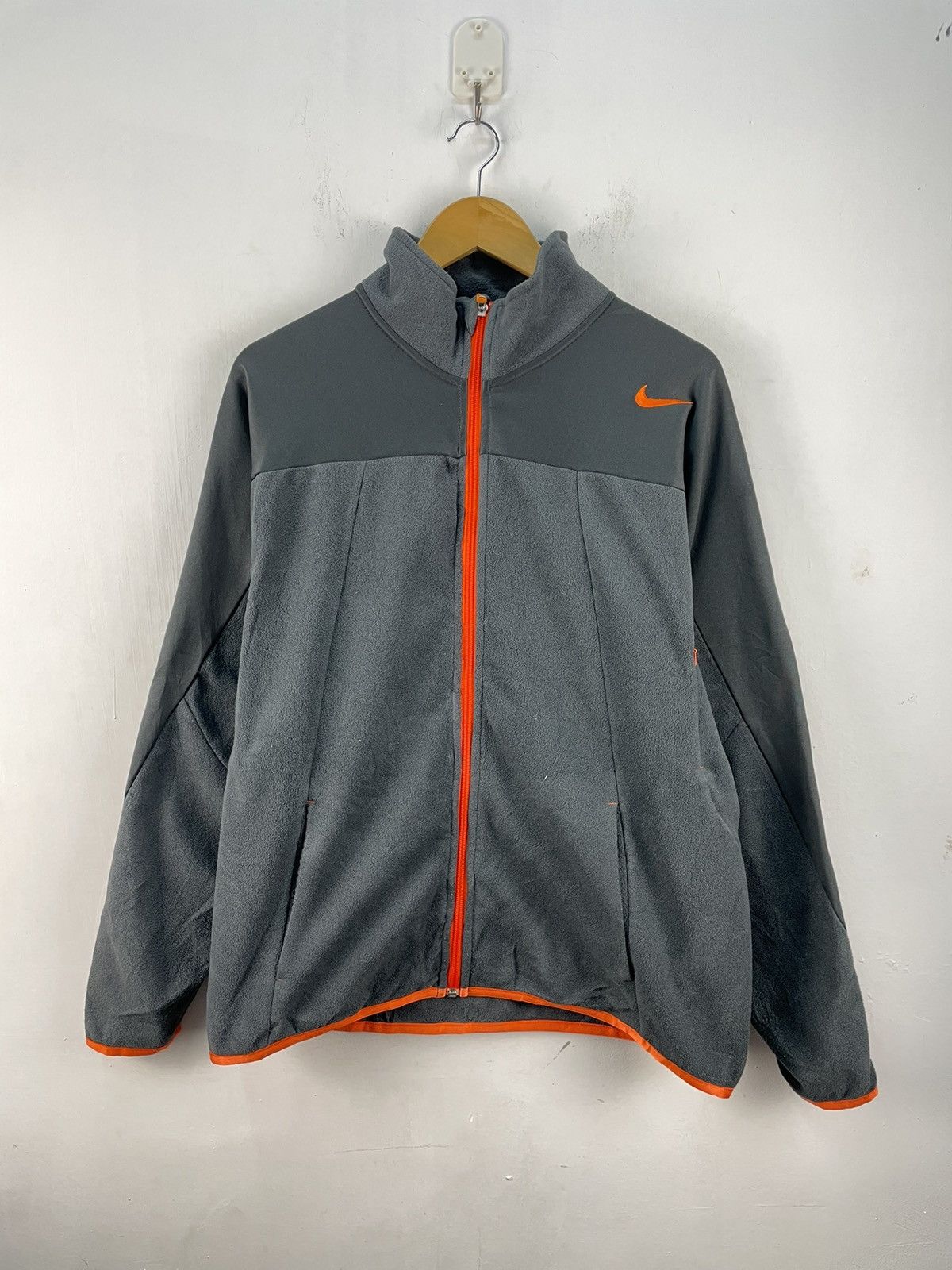 Nike Nike Fleece Jacket Therma-Fit Colorblock Grey Size US L / EU 52-54 / 3 - 2 Thumbnail