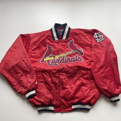 Rare Vintage STARTER St. Louis Cardinals Baseball Satin Varsity Jacket 90s  Red L