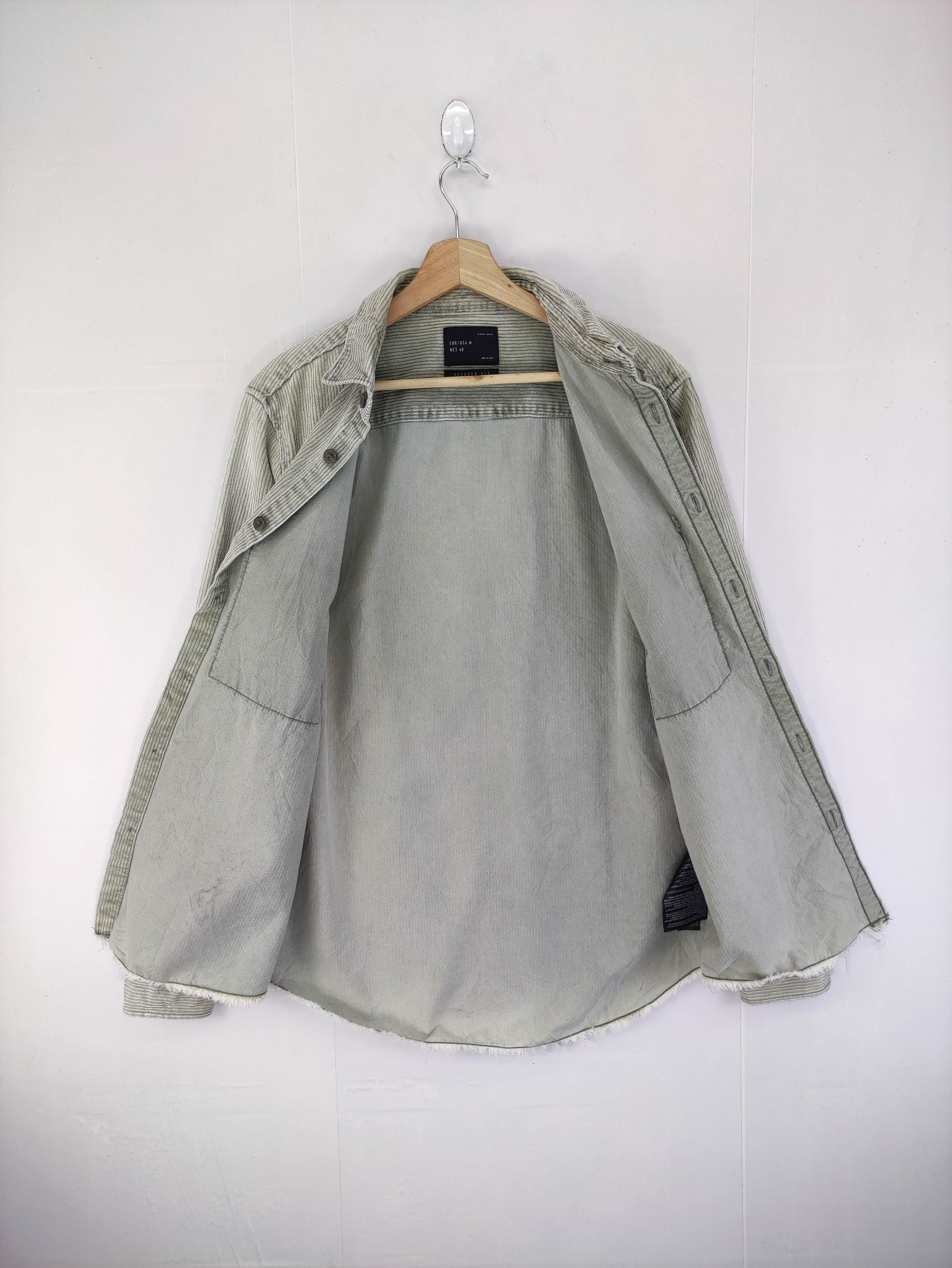 Zara Zara Corduroy Faded Light Jacket Button Up Size US M / EU 48-50 / 2 - 5 Thumbnail