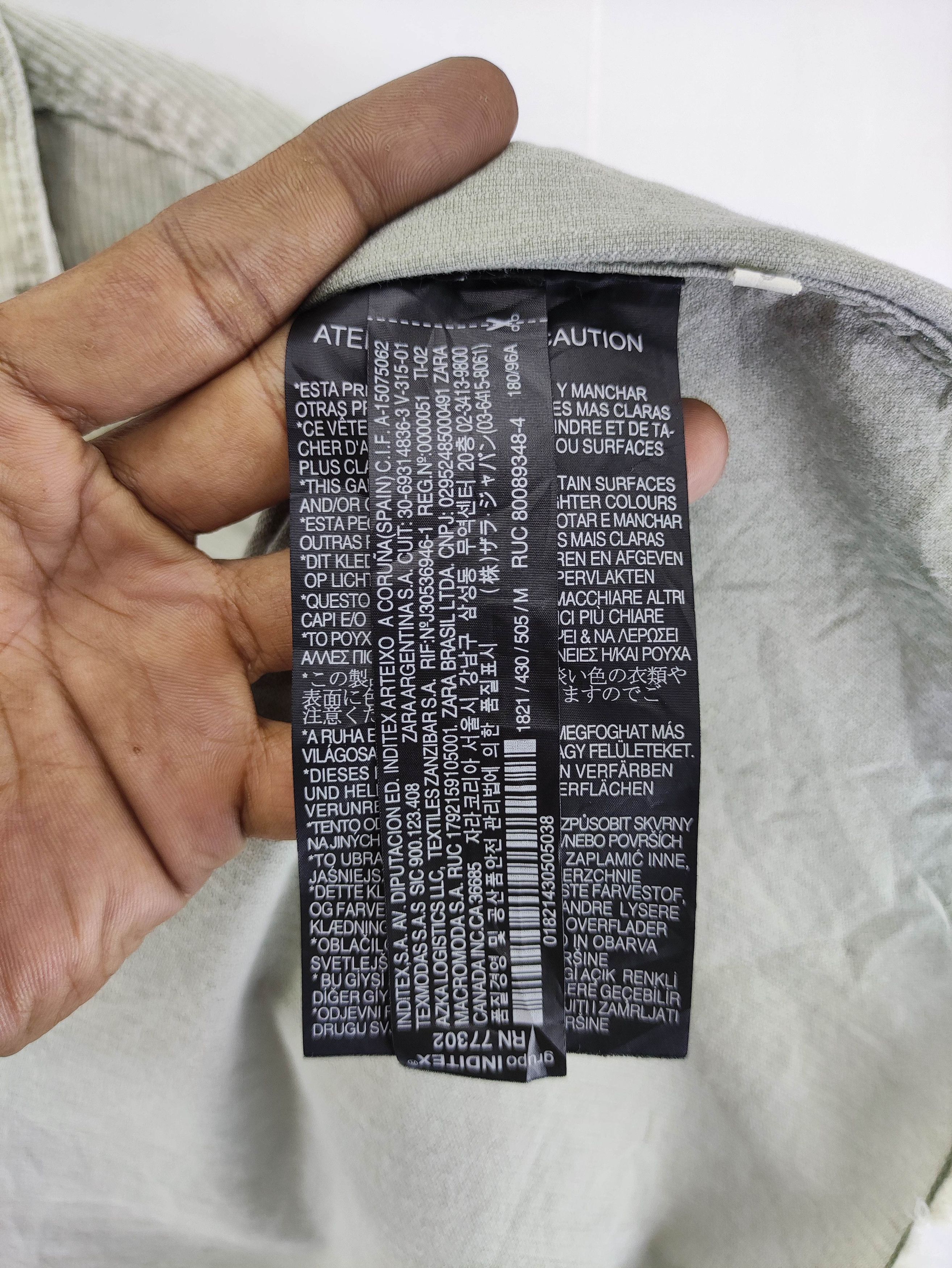 Zara Zara Corduroy Faded Light Jacket Button Up Size US M / EU 48-50 / 2 - 6 Thumbnail