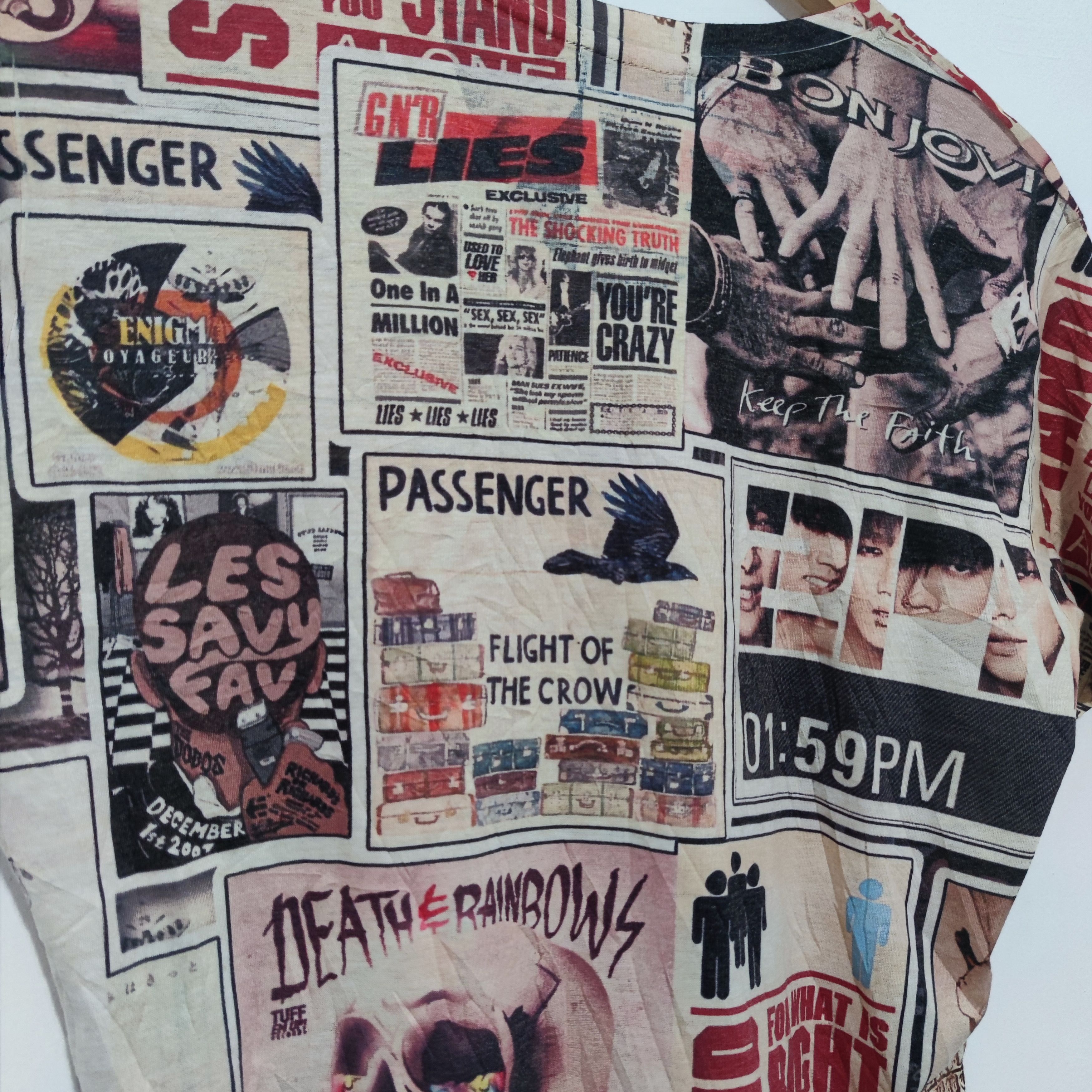 Roberto Cavalli just Cavalli Newspaper Pattern Size US XXL / EU 58 / 5 - 4 Thumbnail
