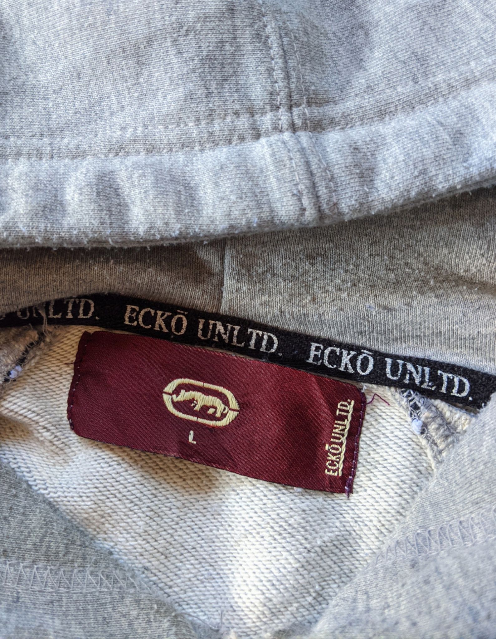 Ecko Unltd. × Marc Ecko × Vintage Vintage Ecko Unltd Rhino Graffiti Logo Pullover Hoodie Size US L / EU 52-54 / 3 - 6 Thumbnail