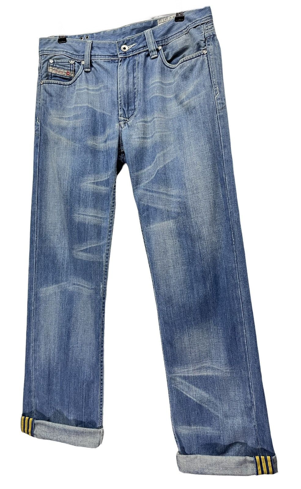 Adidas × Diesel 🔥VERY RARE🔥 MADE IN ITALY DIESEL x ADIDAS Denim Pants Size US 33 - 3 Thumbnail