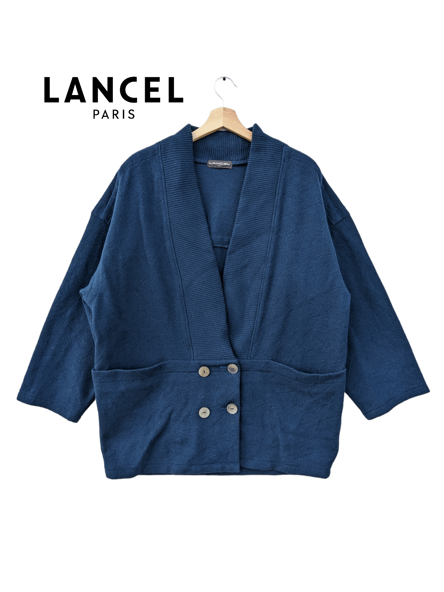 image of Lancel Cardi Coats Jacket in Dark Blue, Men's (Size Medium)
