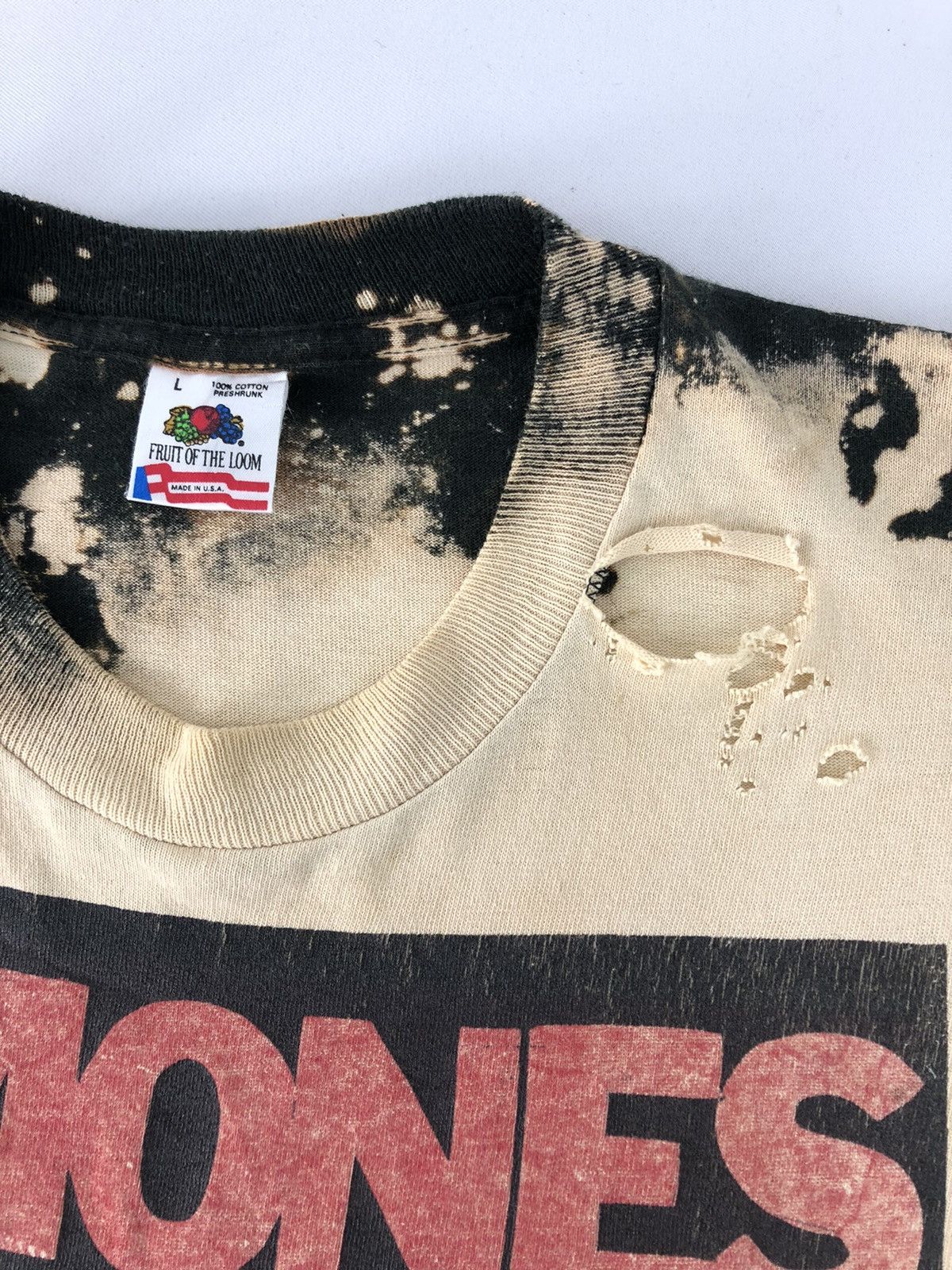 Band Tees × Vintage 80s Ramones Rocket To Russia American Punk Rock Tye Dye Acid Size US M / EU 48-50 / 2 - 11 Thumbnail